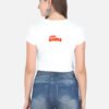 UY!!!! AMMA Women's Graphic Crop Top | Funny South Indian Quote T-Shirt